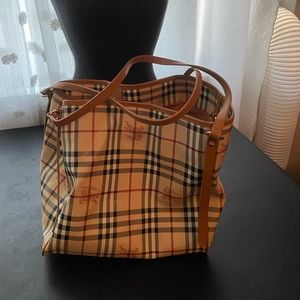 Bur berry brown tote bag